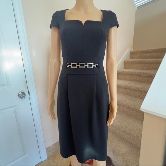 💥SALE💥White House Black Market Cap Sleeve dress 2 - Picture 1 of 5